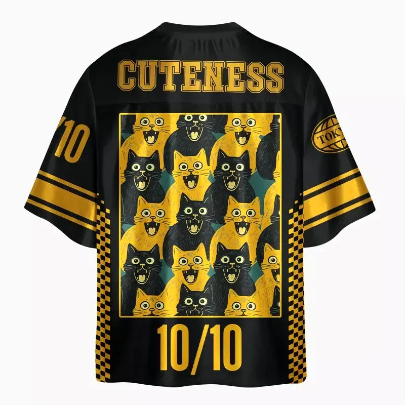 Golden Black Cat Japanese Streetwear
