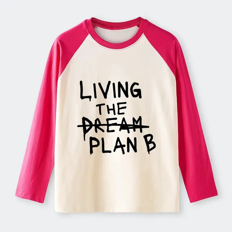 Kyoto-Lion Implement Plan B Raglan Long Sleeve T-shirt