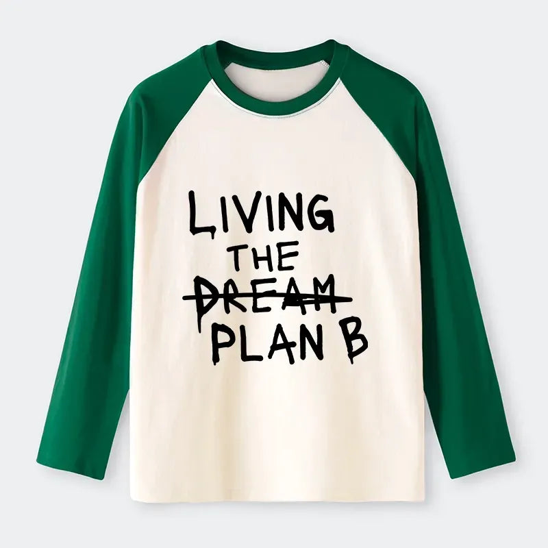 Kyoto-Lion Implement Plan B Raglan Long Sleeve T-shirt