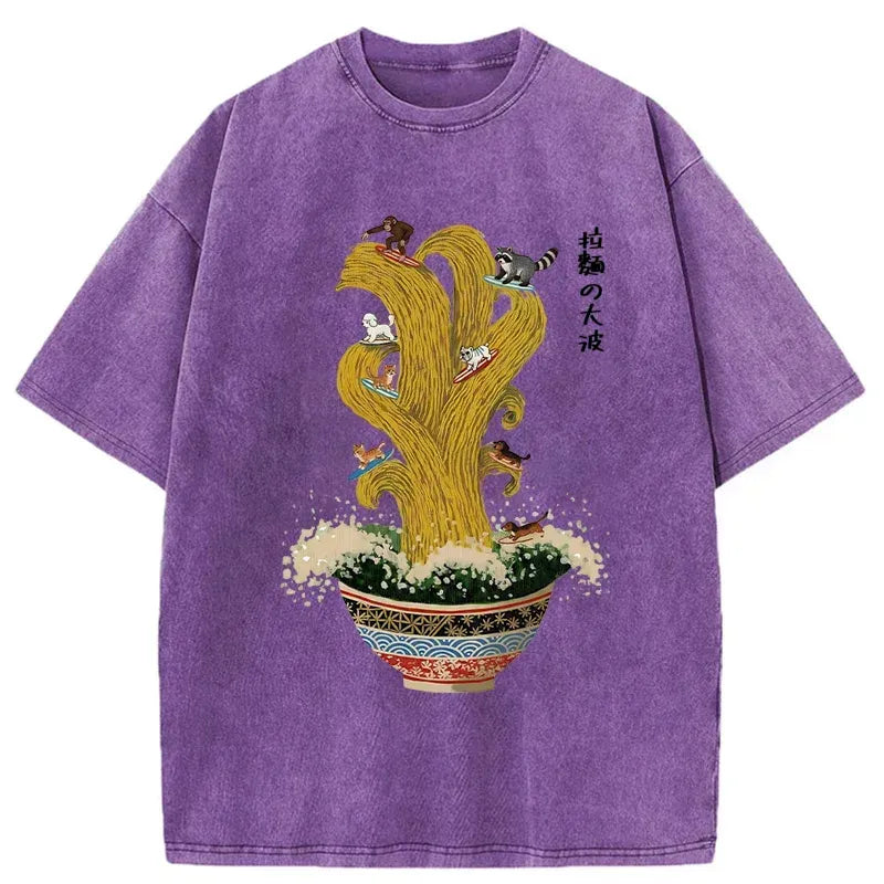 Unisex Ramen Surfing T-Shirt Best Seller