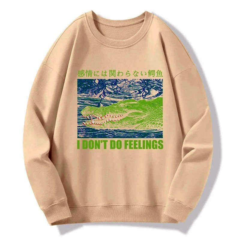 Kyoto-Lion An Emotionless Crocodile Sweatshirt