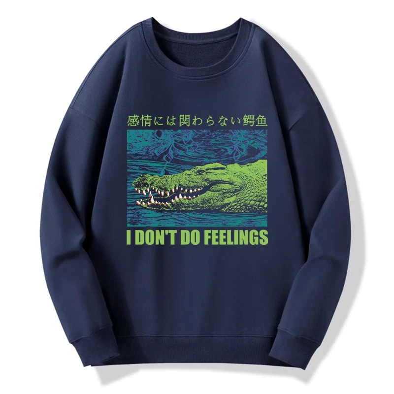 Kyoto-Lion An Emotionless Crocodile Sweatshirt