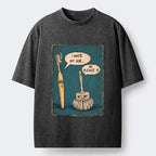 Japanese brush print t-shirt free shipping