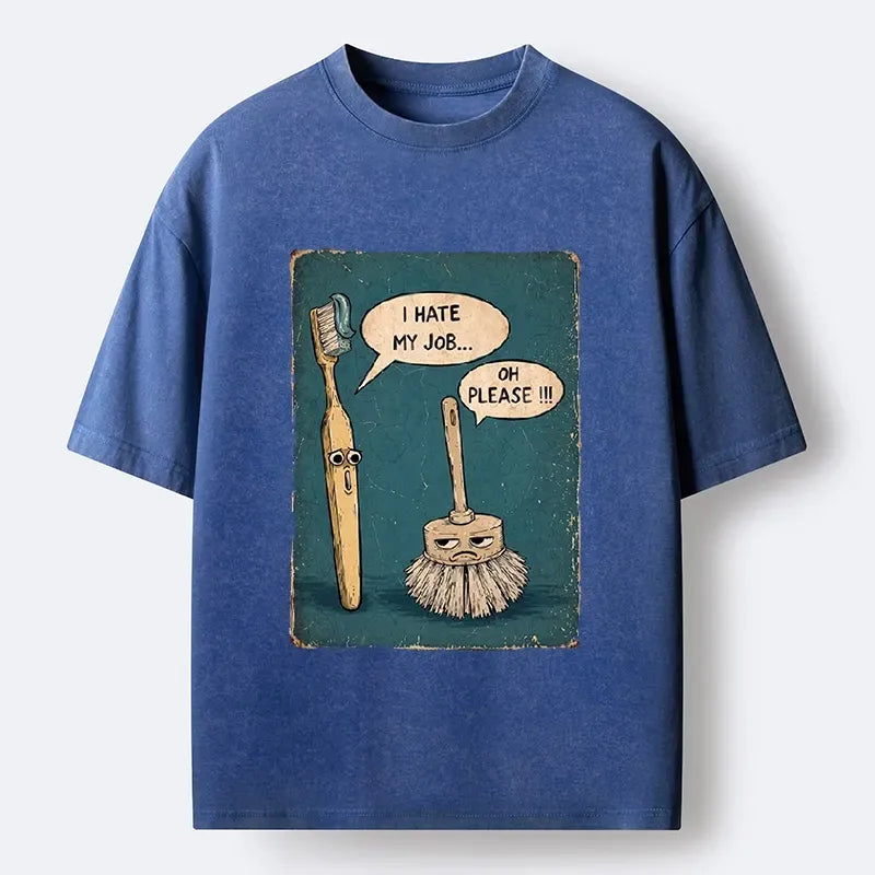 Kyoto-Lion brush print washed t-shirt on sale