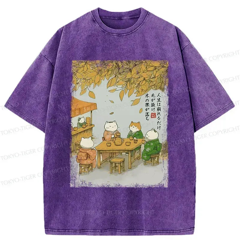 vintage ukiyo-e cat t-shirt