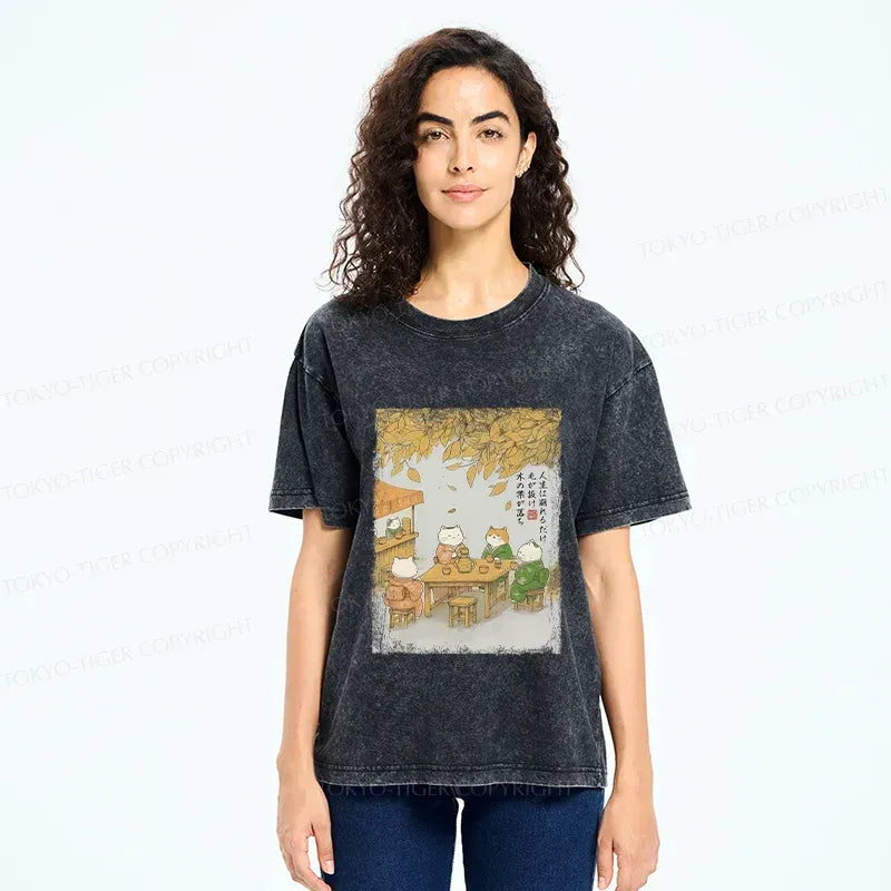 vintage ukiyo-e cat t-shirt
