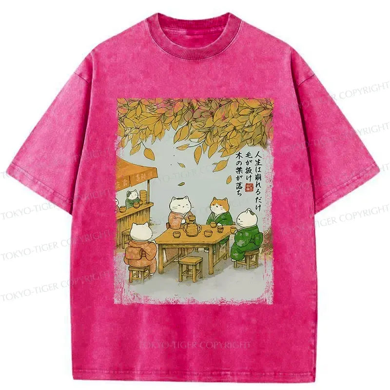 kyoto cat t-shirt for daily wear
