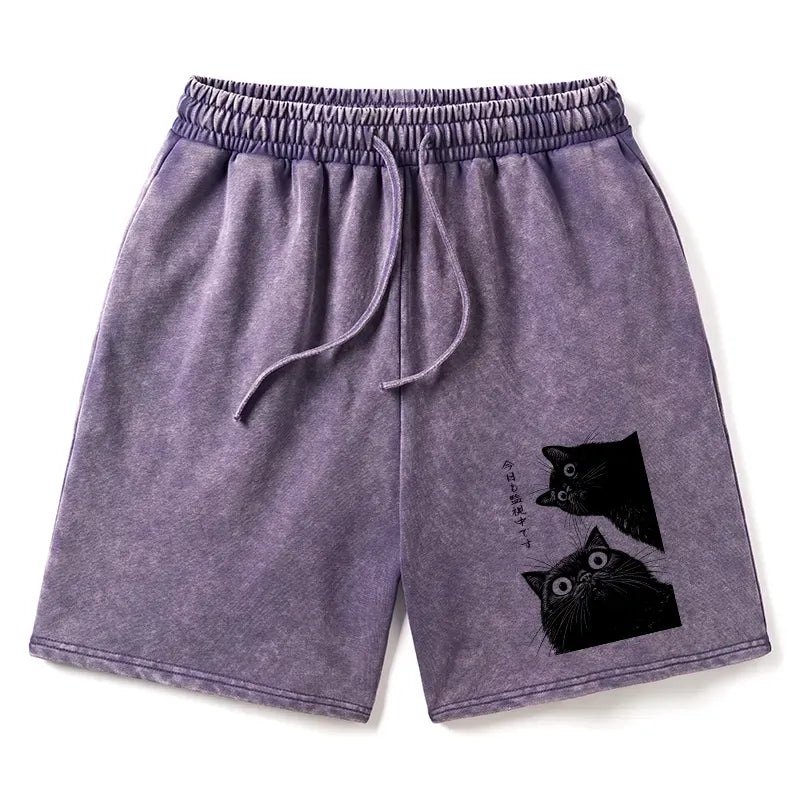 Kyoto Cat Shorts for Daily Wear