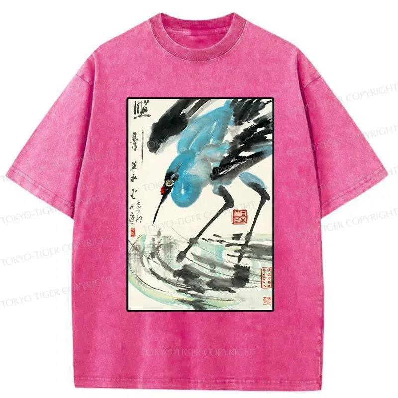 Japanese Crane T-Shirt Free Shipping