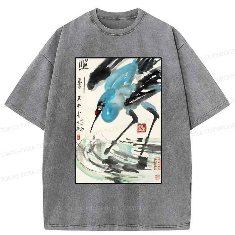 Japanese Crane T-Shirt Free Shipping