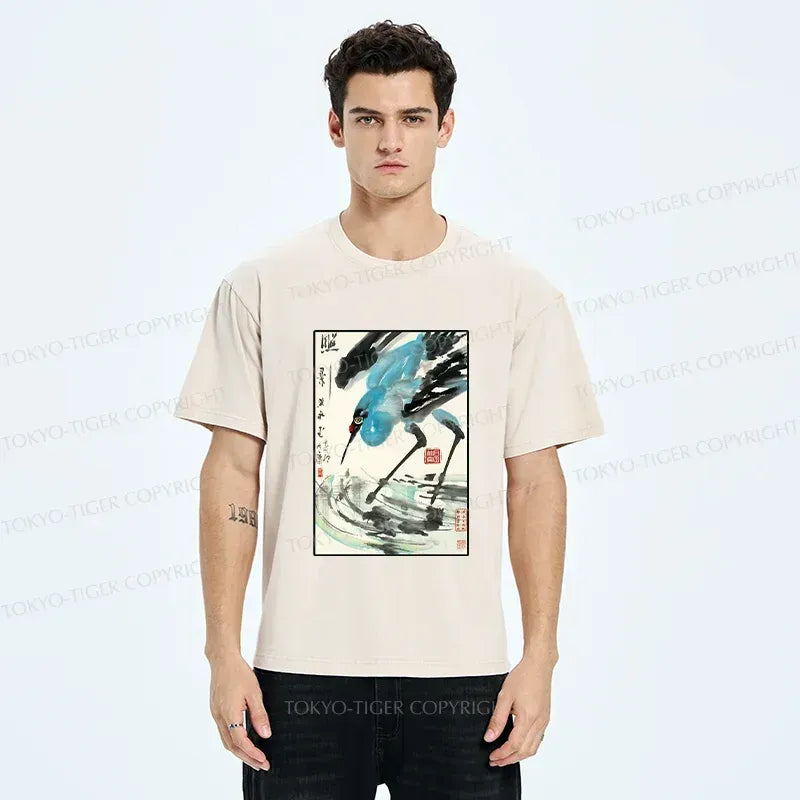 Japanese Crane T-Shirt Free Shipping