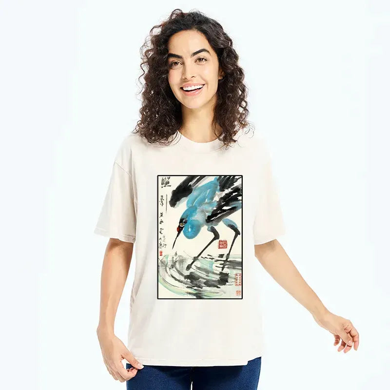 Japanese Crane T-Shirt Free Shipping