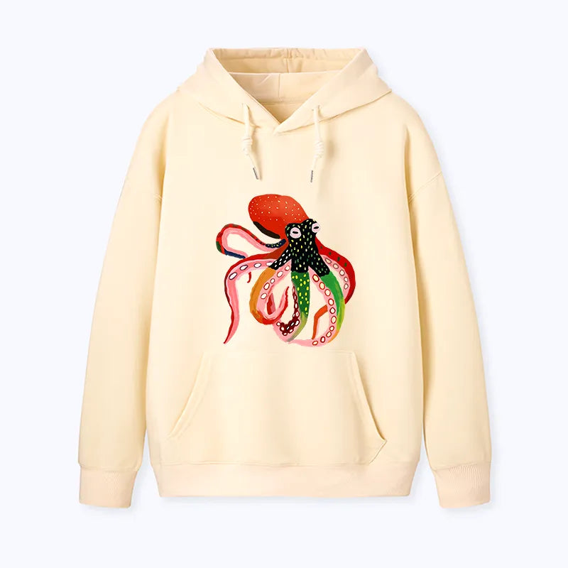 Kyoto-Lion Colorful Octopus Art Classic Hoodie