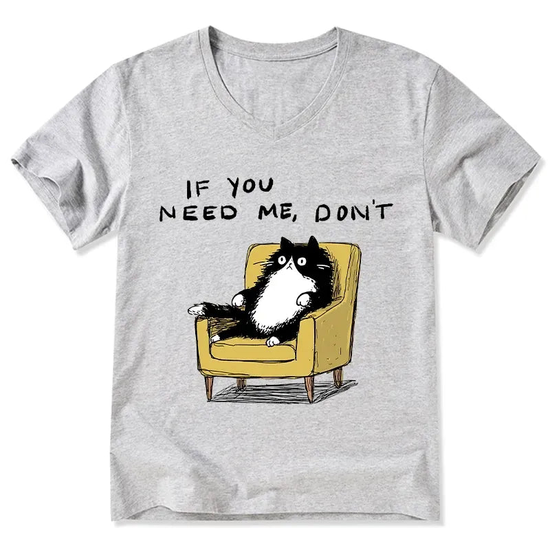 Kyoto-Lion Unavailable Cat V-Neck Classic T-Shirt