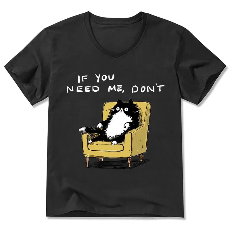 Kyoto-Lion Unavailable Cat V-Neck Classic T-Shirt