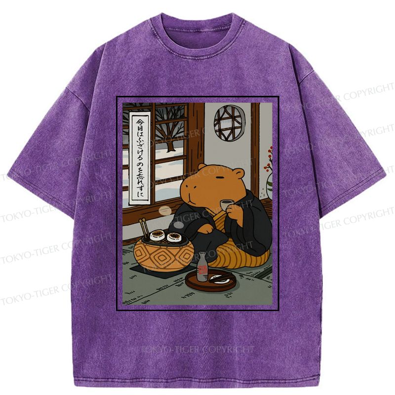 Zen Capybara T-Shirt on Sale
