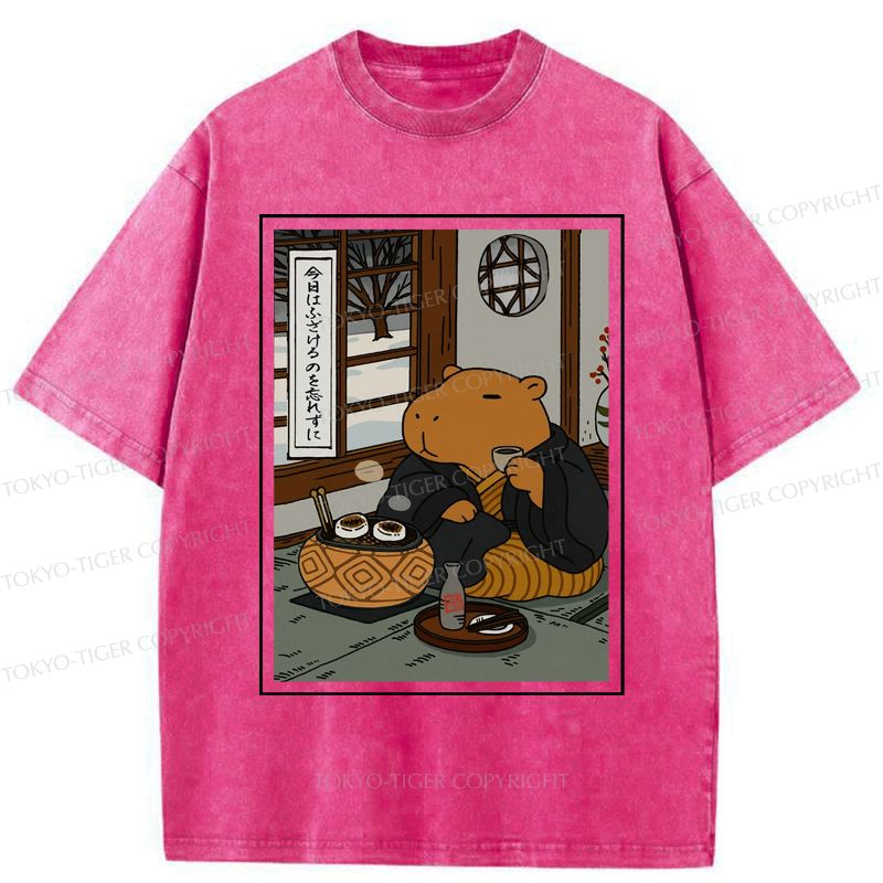 Zen Capybara T-Shirt on Sale