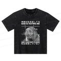 Kyoto-Lion God Is Testing Me Kids Washed T-Shirt