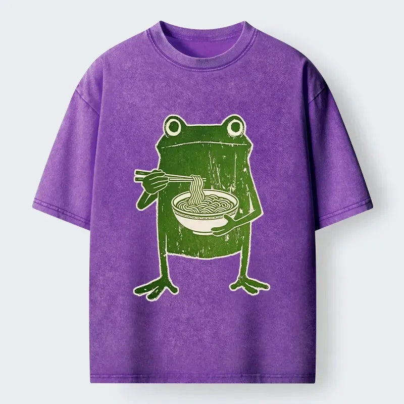 Japanese Woodblock Frog Graphic T-Shirt