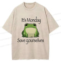 funny frog t-shirt for monday