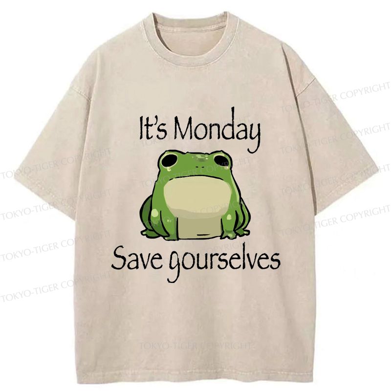 funny frog t-shirt for monday