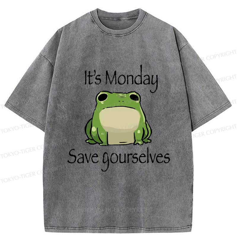 funny frog t-shirt for monday