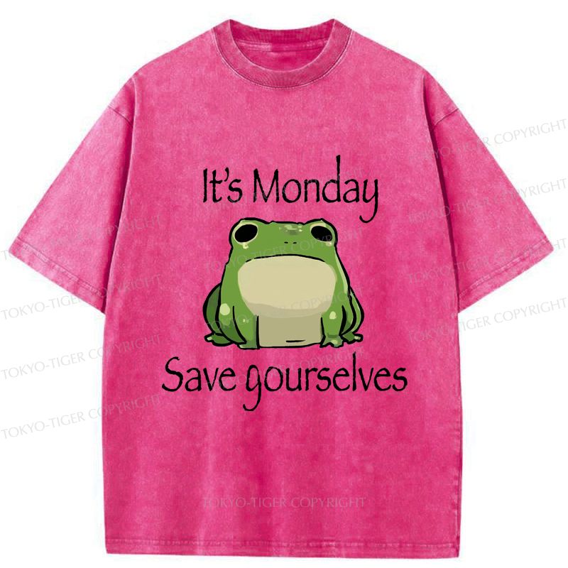 funny frog t-shirt for monday