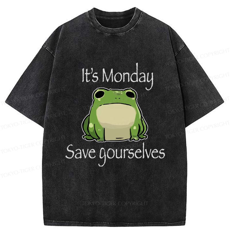 funny frog t-shirt for monday