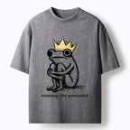 Japanese retro meme t-shirt for daily wear