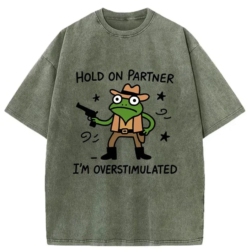 Overstimulated Frog Shirt Gift Idea