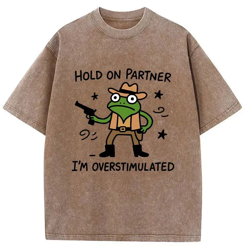 Overstimulated Frog Shirt Gift Idea