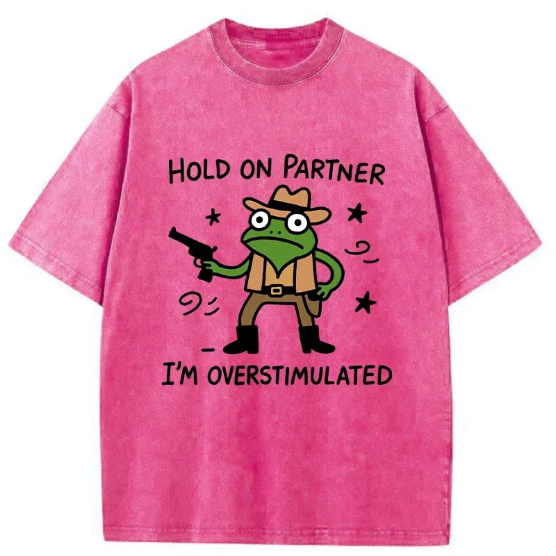 Overstimulated Frog Shirt Gift Idea