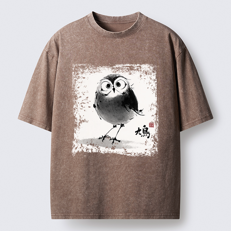 Unisex Cotton T-Shirt with Japanese Art