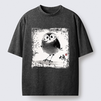Kyoto-Lion A Bird In Ink Washed T-Shirt