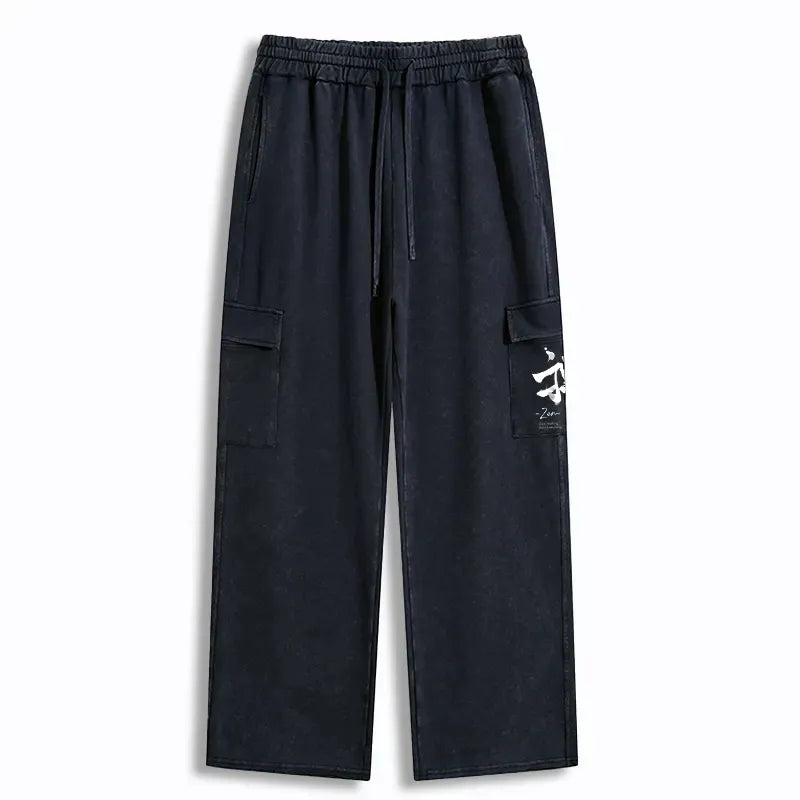 Japanese Zen sweatpants for daily wear