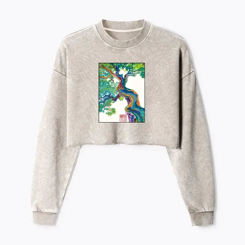 Colorful Magic Tree Japanese Streetwear Sweatshirt
