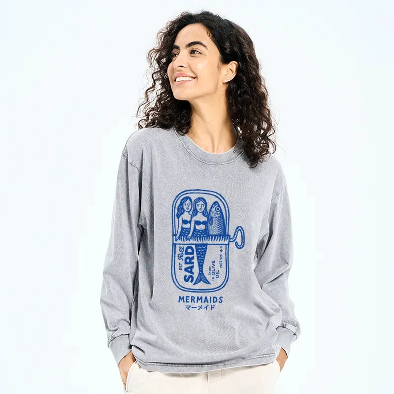 Kyoto-Lion Mermaid Can Long Sleeve T-Shirt