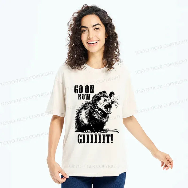 Japanese vintage possum t-shirt for streetwear