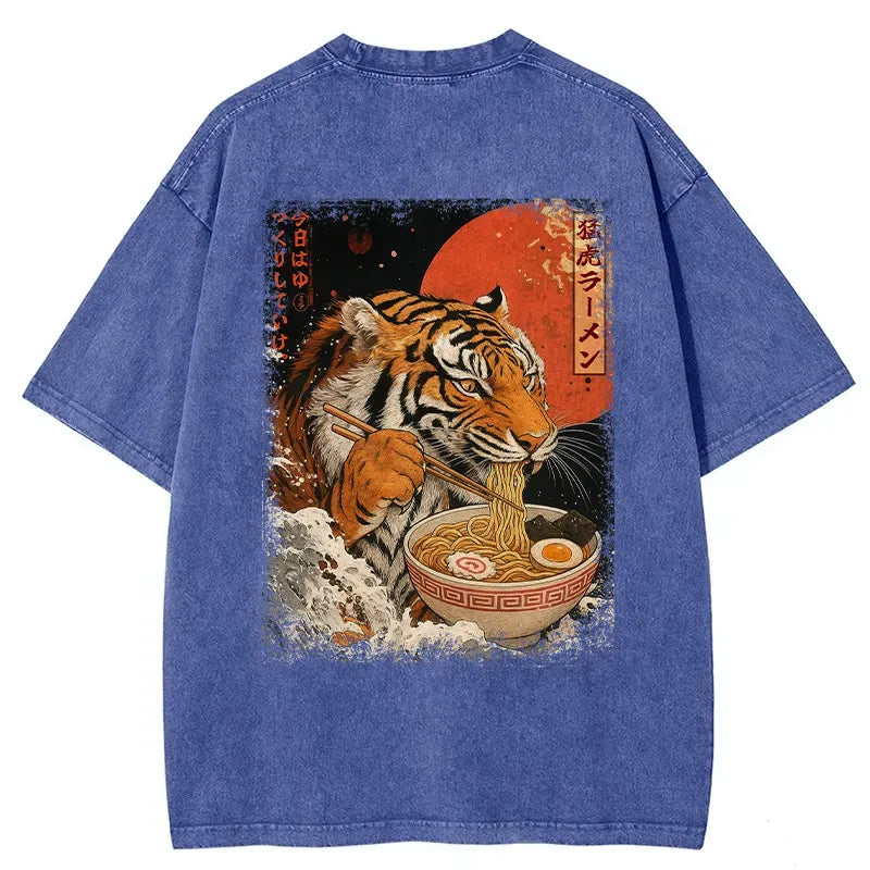 Ukiyoe Tiger T-Shirt with Free Shipping