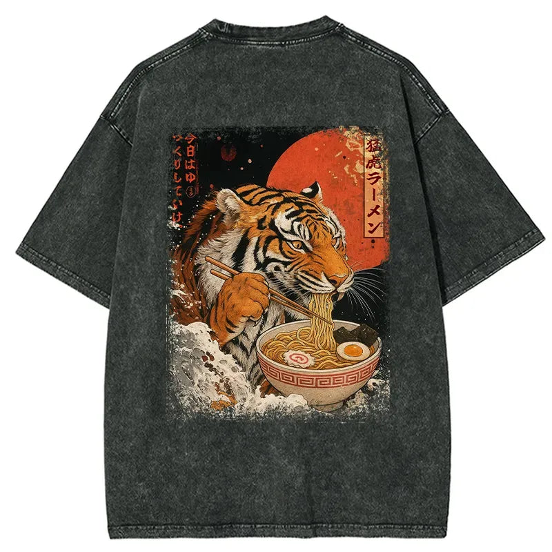 Ukiyoe Tiger T-Shirt with Free Shipping