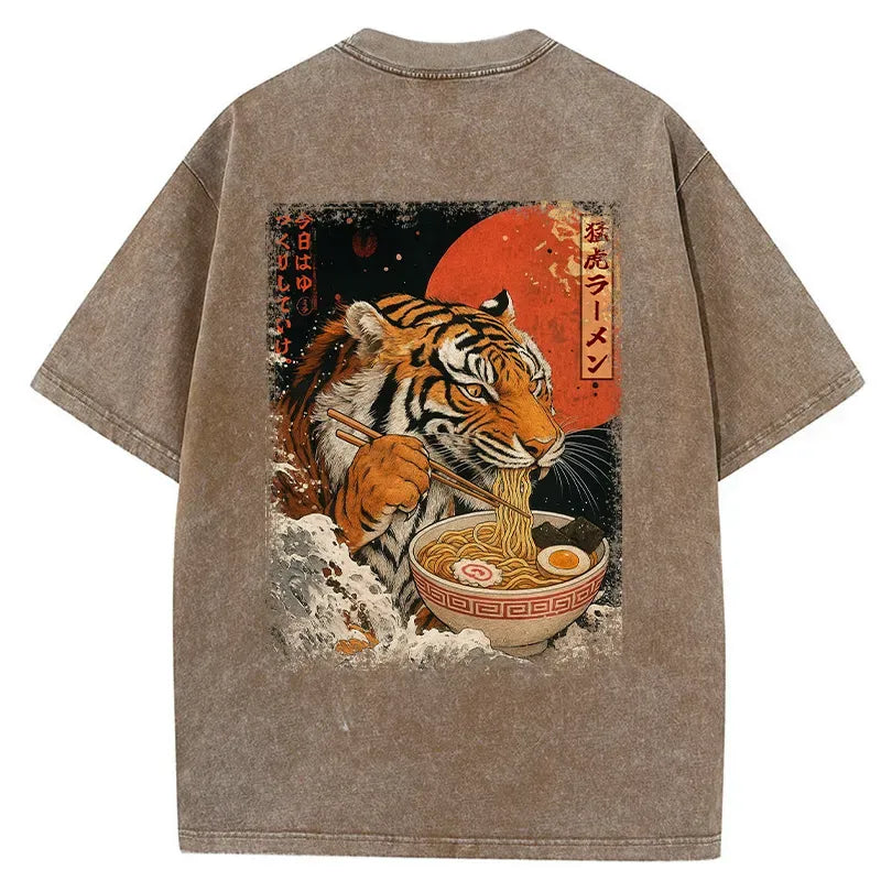 Ukiyoe Tiger T-Shirt with Free Shipping