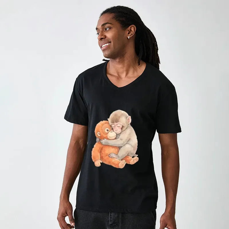Kyoto-Lion Poor Punch V-Neck Classic T-Shirt