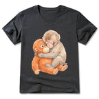 Kyoto-Lion Poor Punch V-Neck Tee on Sale