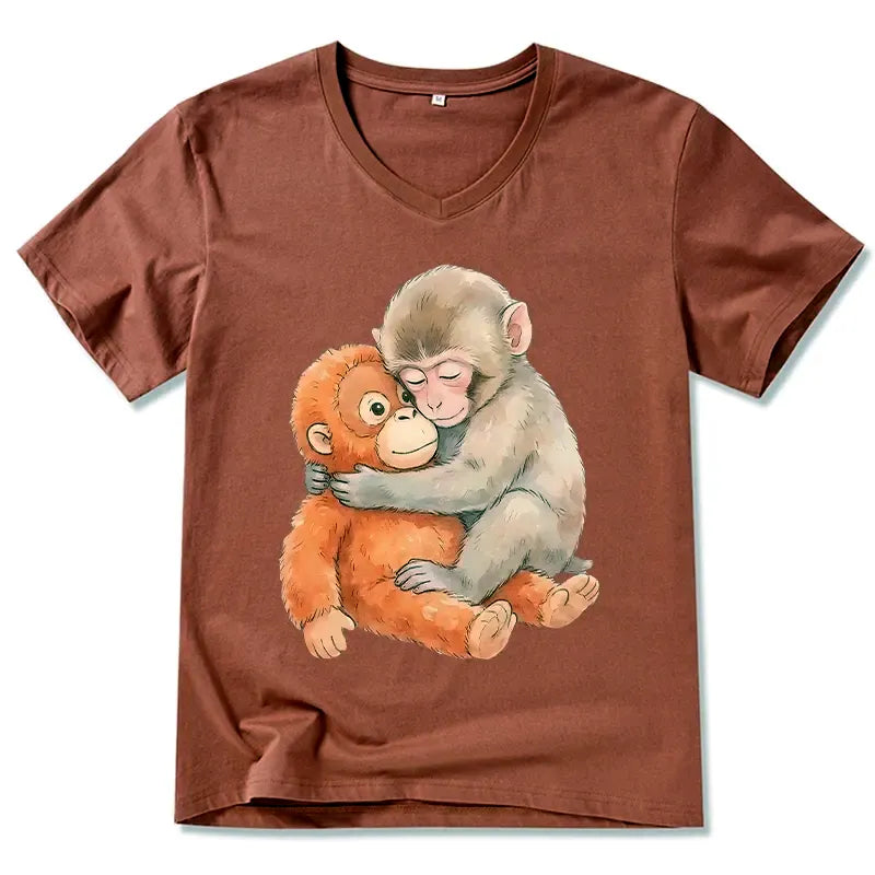 Kyoto-Lion Poor Punch V-Neck Classic T-Shirt