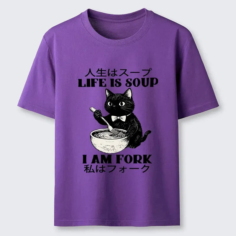 Classic unisex cat t-shirt for daily wear