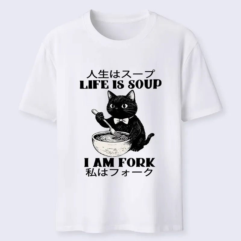 Classic unisex cat t-shirt for daily wear