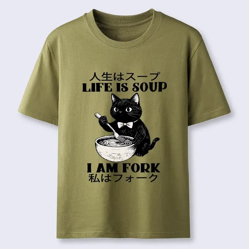 Classic unisex cat t-shirt for daily wear
