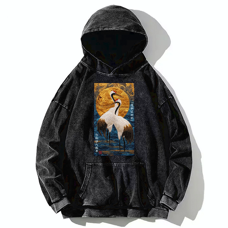 Kyoto-Lion Fall Seven, Rise Eight - Haste Makes Waste Washed Hoodie