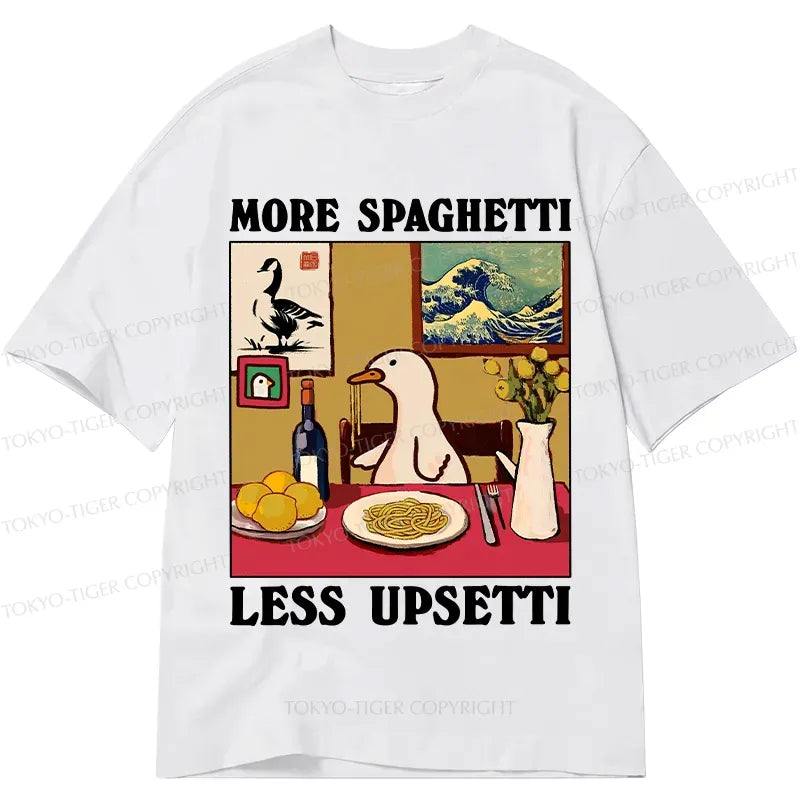 Funny Goose Spaghetti Cotton Tee for Men