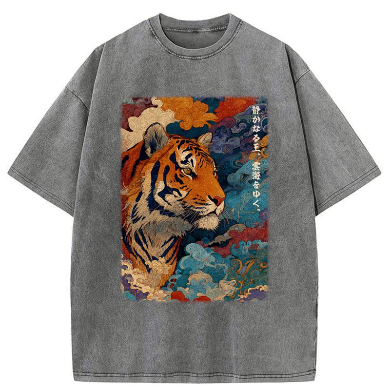Japanese Tiger Washed T-Shirt